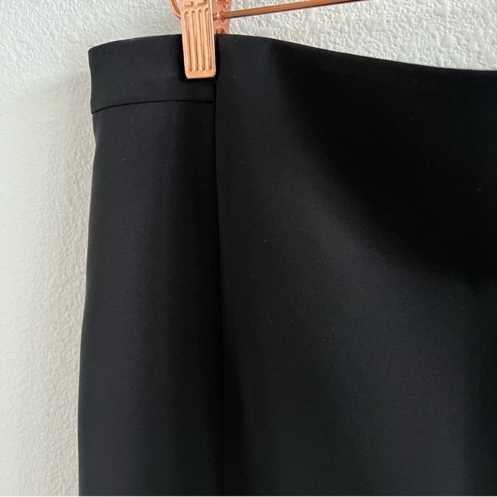 Ann Taylor Black Skirt Career Back Zip Work Office 14 - Picture 2 of 6